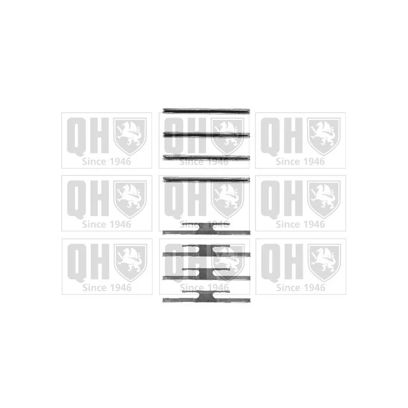 Kit d'accessoires, plaquette de frein à disque QUINTON HAZELL BFK710