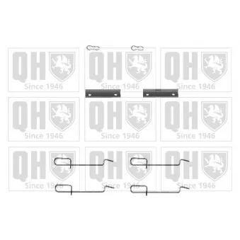 Kit d'accessoires, plaquette de frein à disque QUINTON HAZELL BFK741