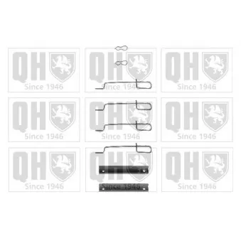 Kit d'accessoires, plaquette de frein à disque QUINTON HAZELL BFK746
