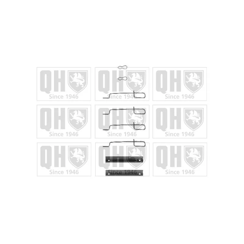 Kit d'accessoires, plaquette de frein à disque QUINTON HAZELL BFK746