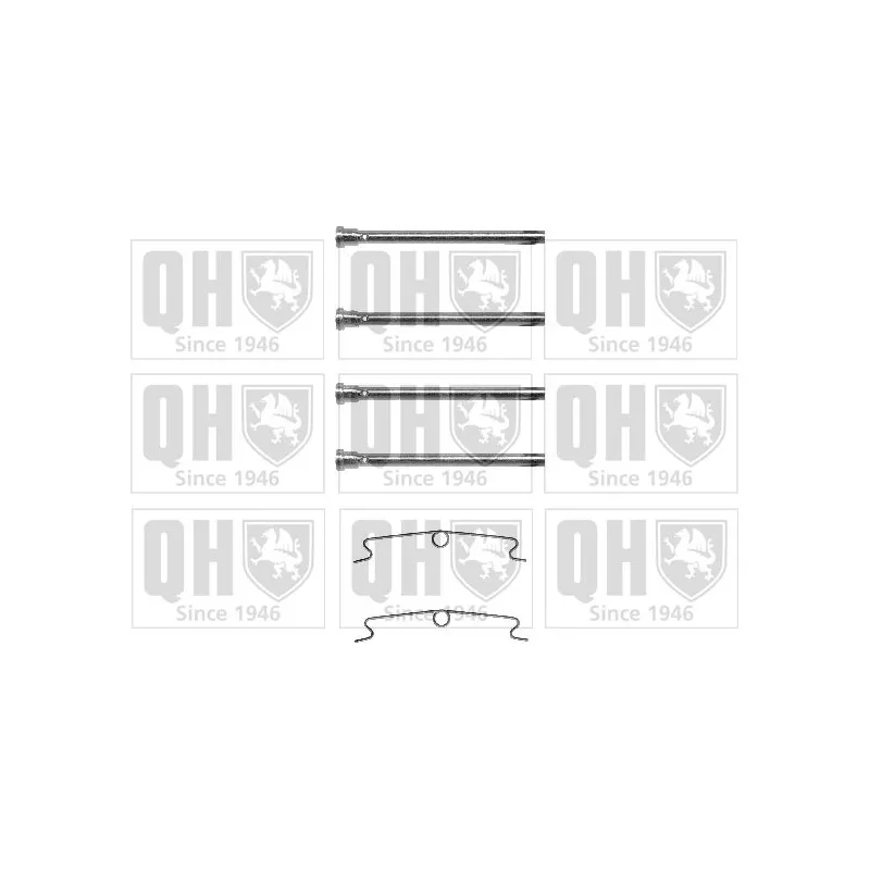 Kit d'accessoires, plaquette de frein à disque QUINTON HAZELL BFK747