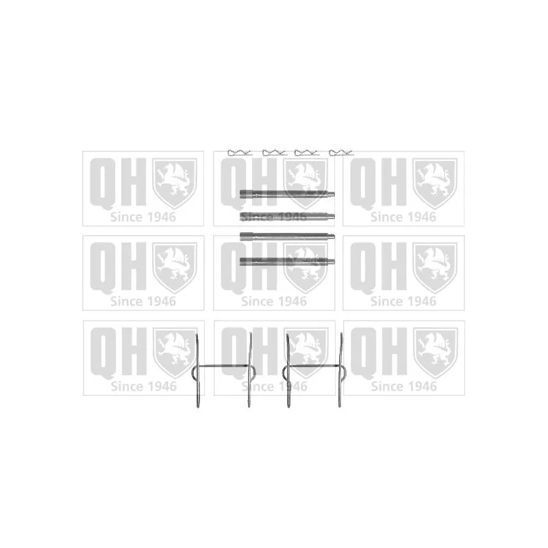 Kit d'accessoires, plaquette de frein à disque QUINTON HAZELL BFK748