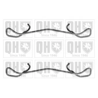 Kit d'accessoires, plaquette de frein à disque QUINTON HAZELL BFK750