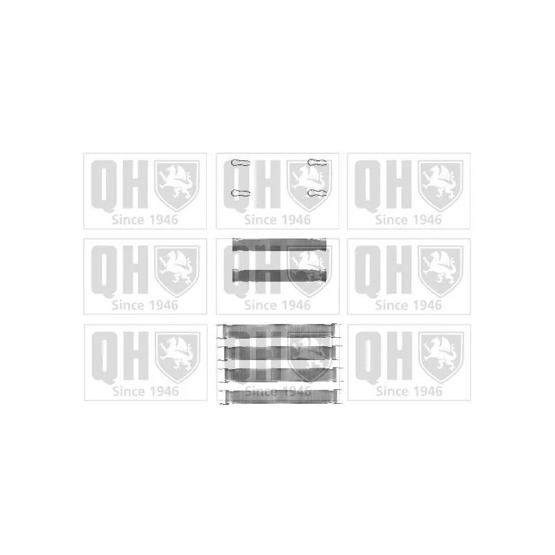 Kit d'accessoires, plaquette de frein à disque QUINTON HAZELL BFK752