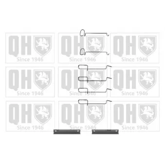 Kit d'accessoires, plaquette de frein à disque QUINTON HAZELL BFK756