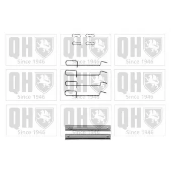 Kit d'accessoires, plaquette de frein à disque QUINTON HAZELL BFK757