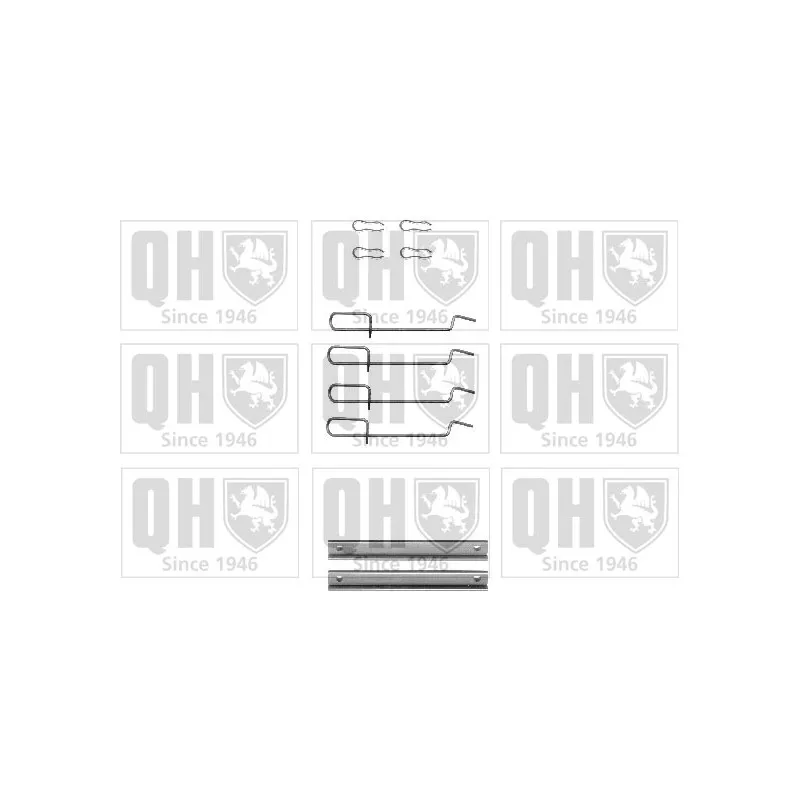 Kit d'accessoires, plaquette de frein à disque QUINTON HAZELL BFK757