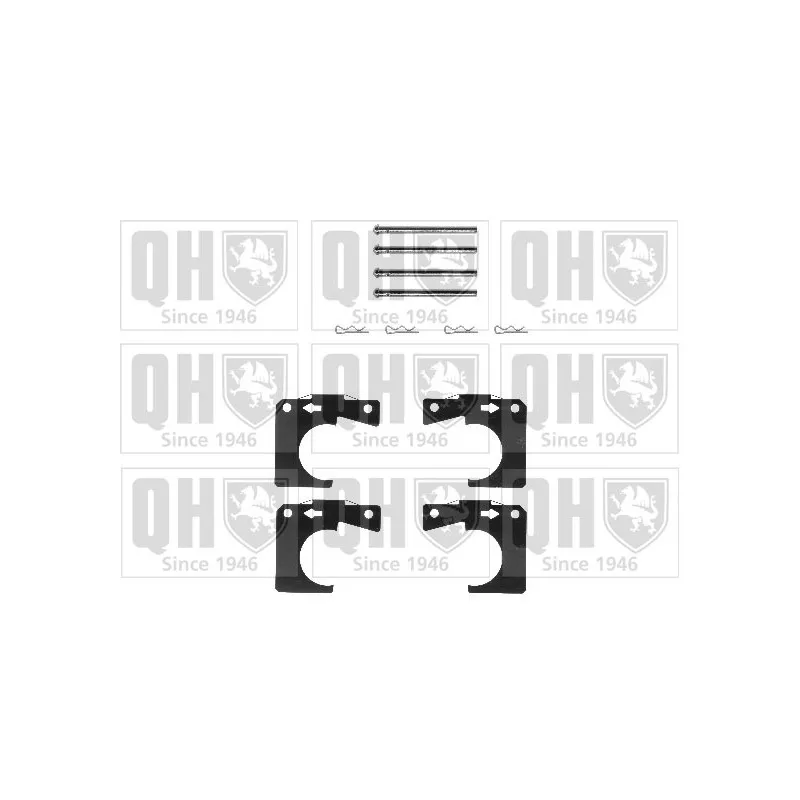 Kit d'accessoires, plaquette de frein à disque QUINTON HAZELL BFK758