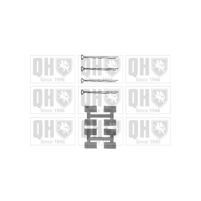 Kit d'accessoires, plaquette de frein à disque QUINTON HAZELL BFK760