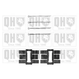 Kit d'accessoires, plaquette de frein à disque QUINTON HAZELL BFK766