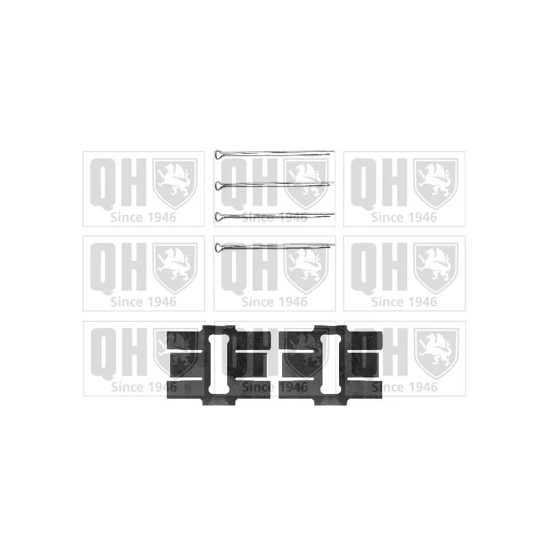 Kit d'accessoires, plaquette de frein à disque QUINTON HAZELL BFK766