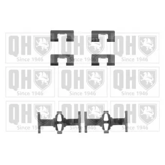 Kit d'accessoires, plaquette de frein à disque QUINTON HAZELL BFK768