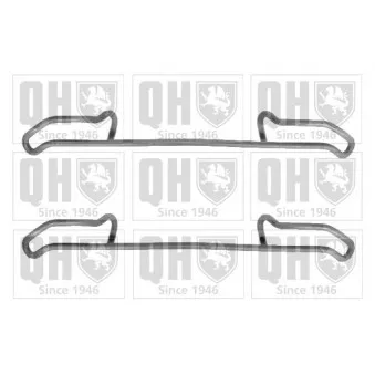 Kit d'accessoires, plaquette de frein à disque QUINTON HAZELL BFK773