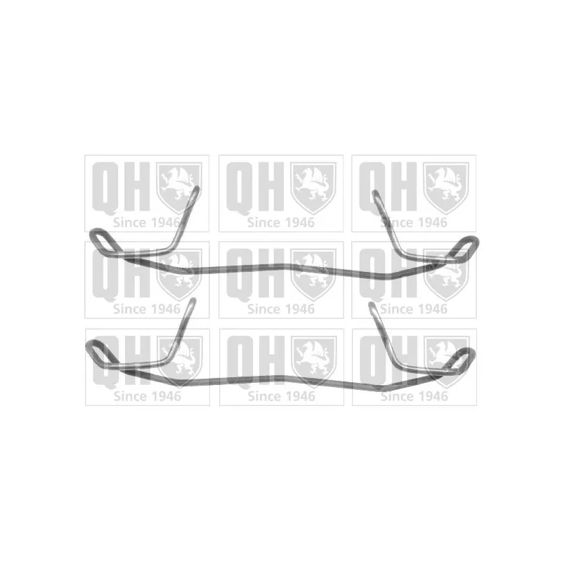 Kit d'accessoires, plaquette de frein à disque QUINTON HAZELL BFK774