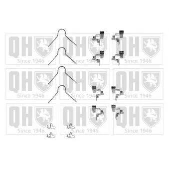 Kit d'accessoires, plaquette de frein à disque QUINTON HAZELL BFK787