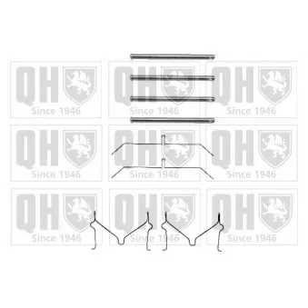 Kit d'accessoires, plaquette de frein à disque QUINTON HAZELL BFK795