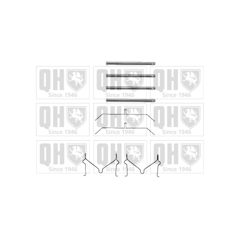 Kit d'accessoires, plaquette de frein à disque QUINTON HAZELL BFK795