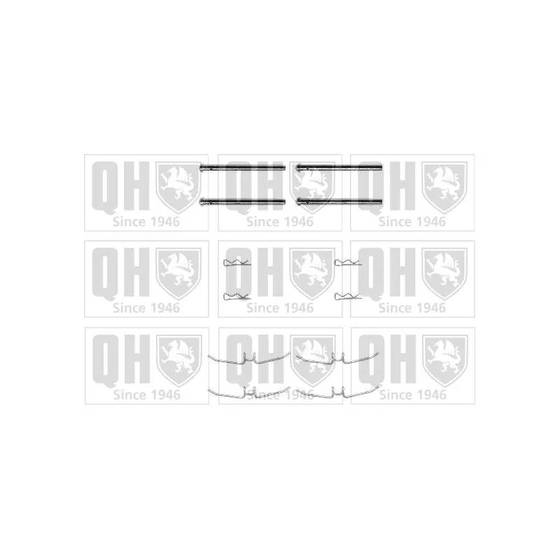 Kit d'accessoires, plaquette de frein à disque QUINTON HAZELL BFK806