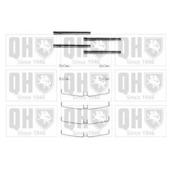 Kit d'accessoires, plaquette de frein à disque QUINTON HAZELL BFK807