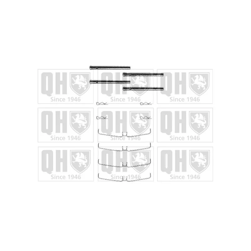 Kit d'accessoires, plaquette de frein à disque QUINTON HAZELL BFK807