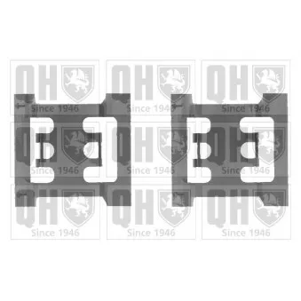 Kit d'accessoires, plaquette de frein à disque QUINTON HAZELL BFK811