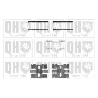 Kit d'accessoires, plaquette de frein à disque QUINTON HAZELL