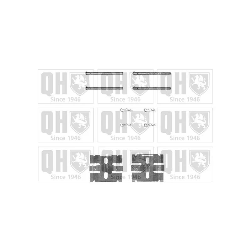 Kit d'accessoires, plaquette de frein à disque QUINTON HAZELL BFK814