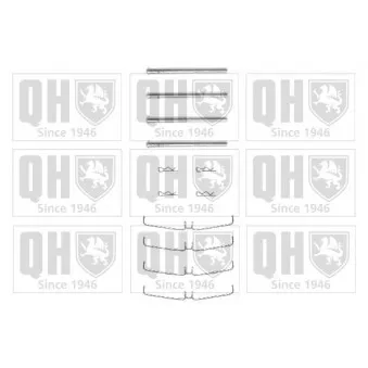Kit d'accessoires, plaquette de frein à disque QUINTON HAZELL BFK815
