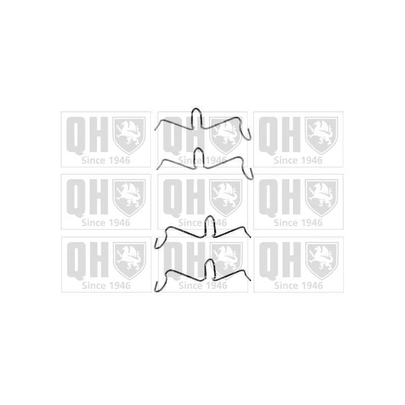 Kit d'accessoires, plaquette de frein à disque QUINTON HAZELL BFK819