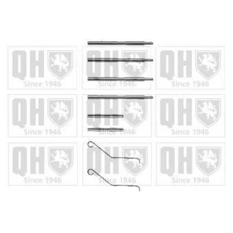 Kit d'accessoires, plaquette de frein à disque QUINTON HAZELL