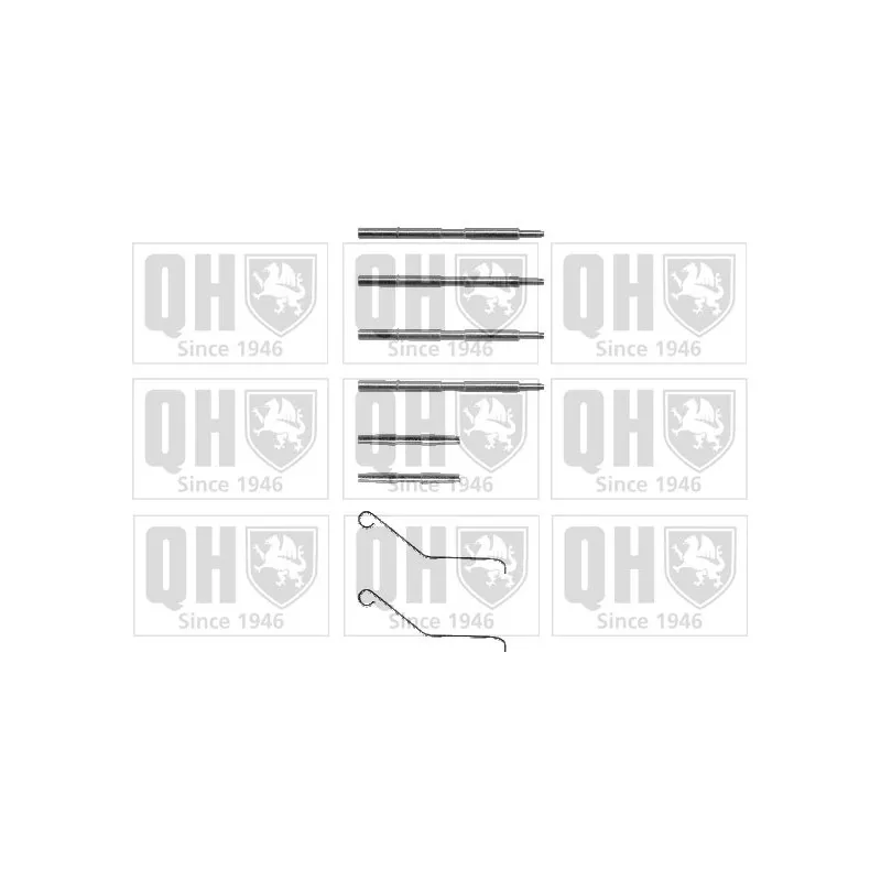 Kit d'accessoires, plaquette de frein à disque QUINTON HAZELL BFK829