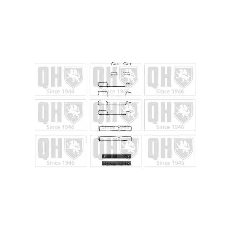 Kit d'accessoires, plaquette de frein à disque QUINTON HAZELL BFK839