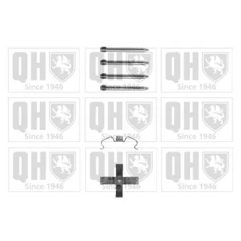 Kit d'accessoires, plaquette de frein à disque QUINTON HAZELL BFK840