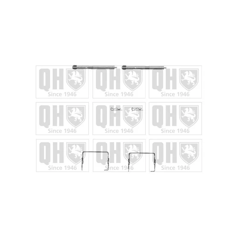 Kit d'accessoires, plaquette de frein à disque QUINTON HAZELL BFK841