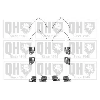 Kit d'accessoires, plaquette de frein à disque QUINTON HAZELL BFK843