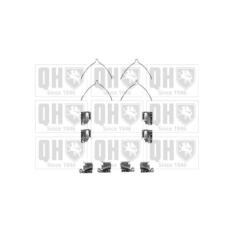 Kit d'accessoires, plaquette de frein à disque QUINTON HAZELL BFK843