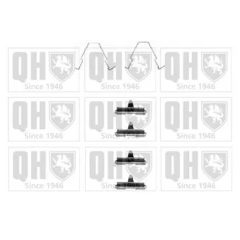 Kit d'accessoires, plaquette de frein à disque QUINTON HAZELL BFK844