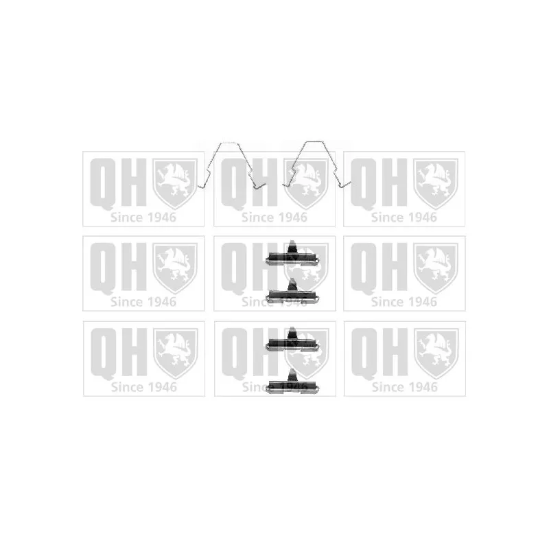 Kit d'accessoires, plaquette de frein à disque QUINTON HAZELL BFK844