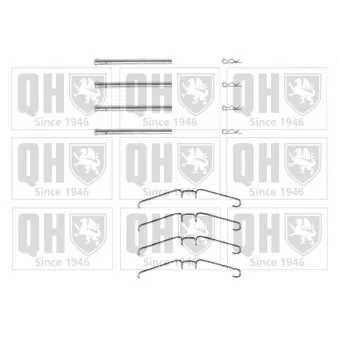 Kit d'accessoires, plaquette de frein à disque QUINTON HAZELL BFK867