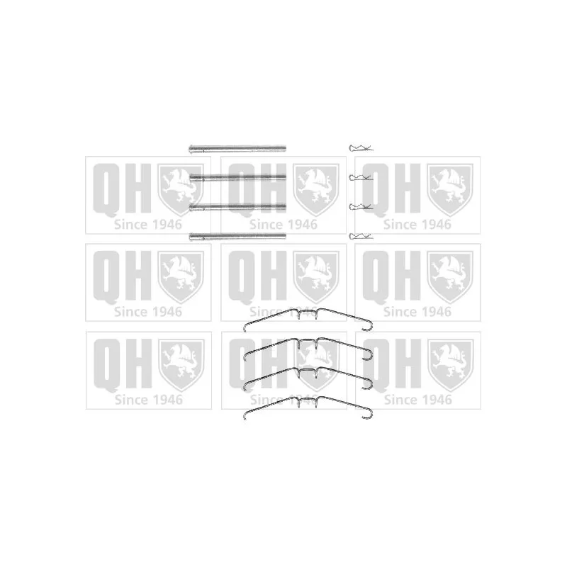 Kit d'accessoires, plaquette de frein à disque QUINTON HAZELL BFK867