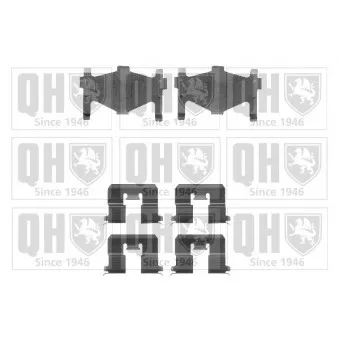 Kit d'accessoires, plaquette de frein à disque QUINTON HAZELL BFK873