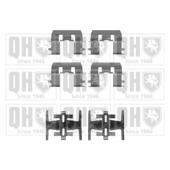 Kit d'accessoires, plaquette de frein à disque QUINTON HAZELL BFK875