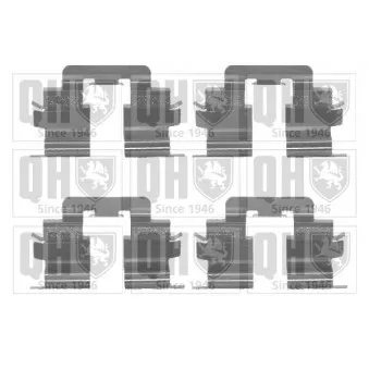 Kit d'accessoires, plaquette de frein à disque QUINTON HAZELL BFK880