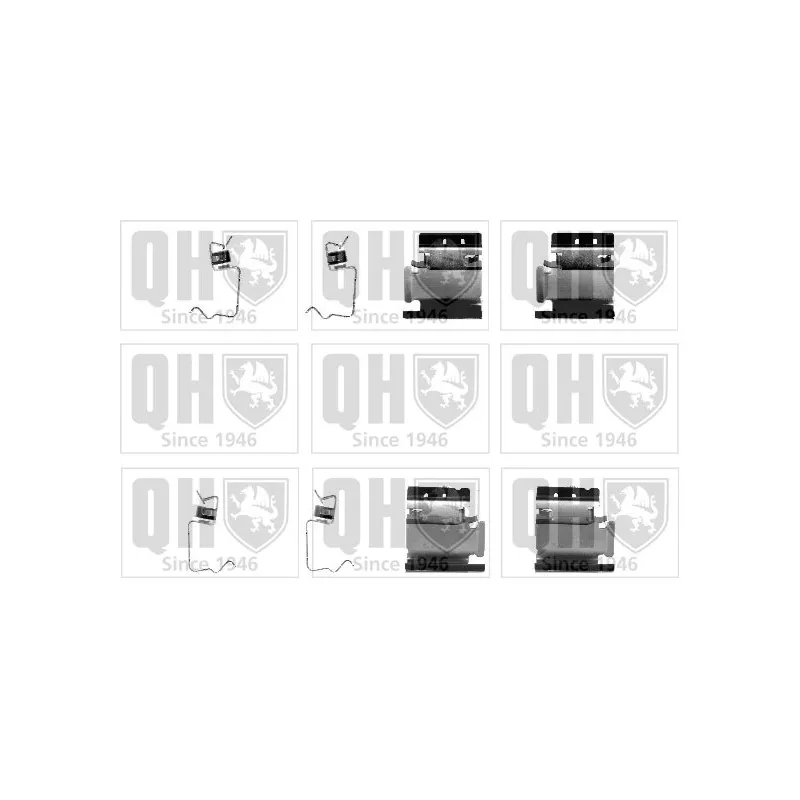 Kit d'accessoires, plaquette de frein à disque QUINTON HAZELL BFK883
