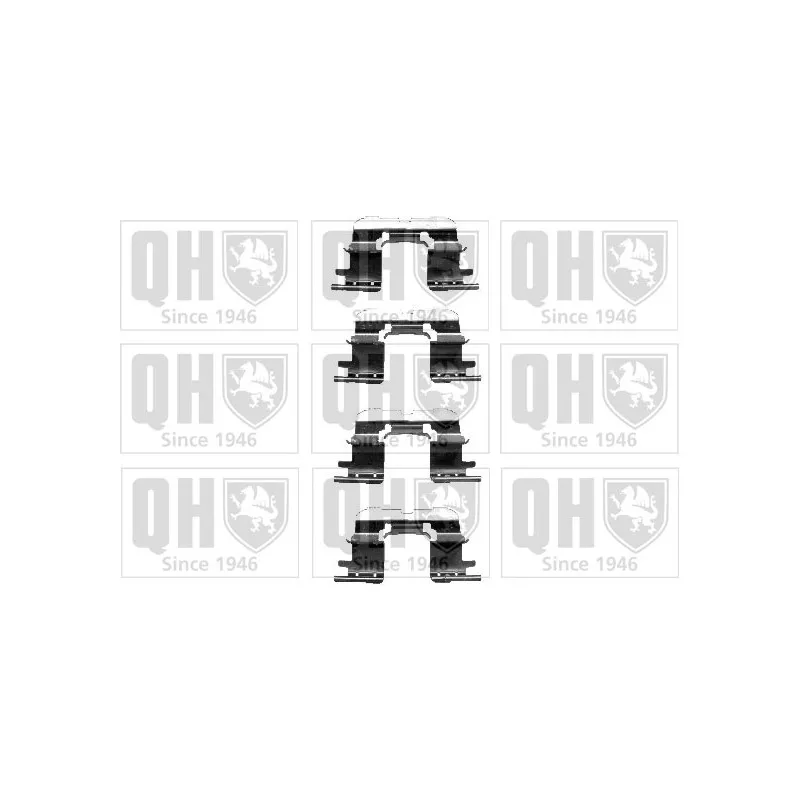 Kit d'accessoires, plaquette de frein à disque QUINTON HAZELL BFK888