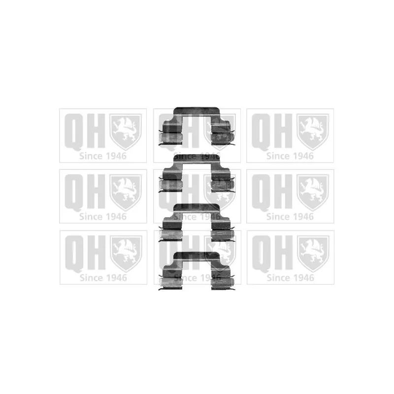 Kit d'accessoires, plaquette de frein à disque QUINTON HAZELL BFK890