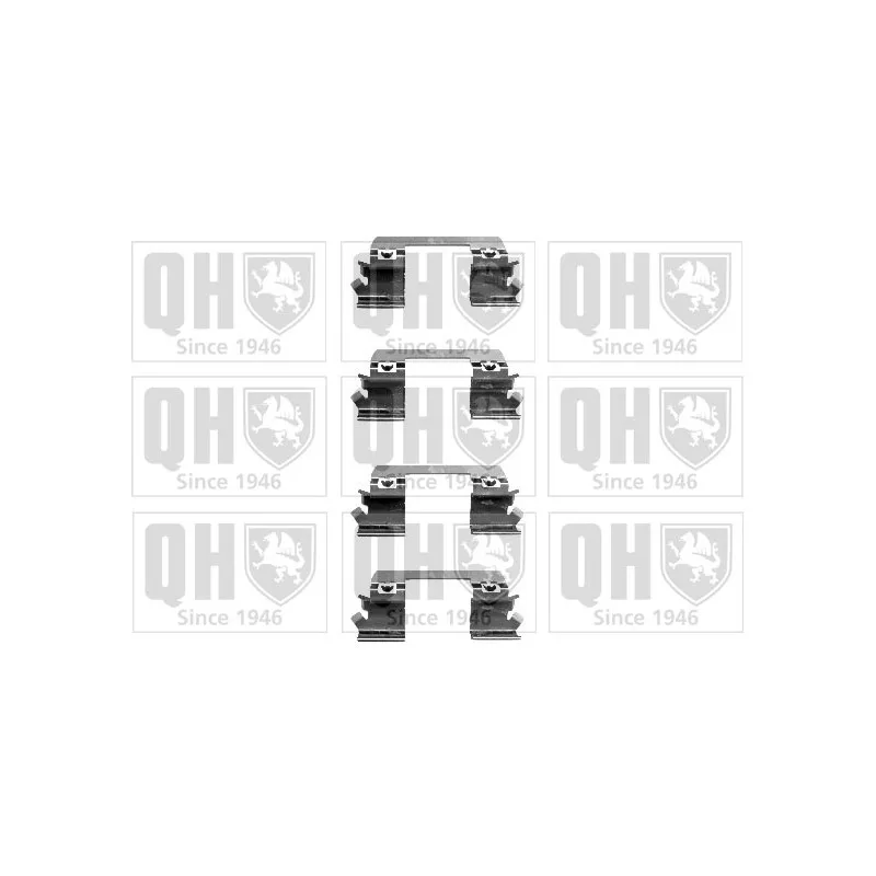 Kit d'accessoires, plaquette de frein à disque QUINTON HAZELL BFK891