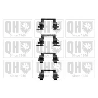 Kit d'accessoires, plaquette de frein à disque QUINTON HAZELL BFK893