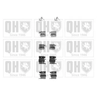 Kit d'accessoires, plaquette de frein à disque QUINTON HAZELL BFK895