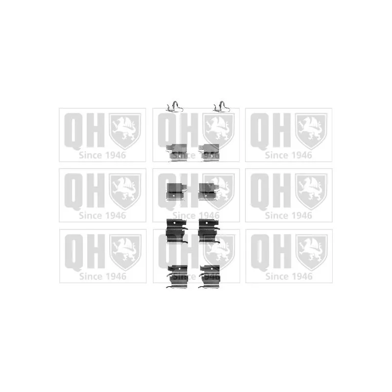 Kit d'accessoires, plaquette de frein à disque QUINTON HAZELL BFK895